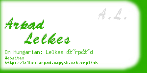 arpad lelkes business card